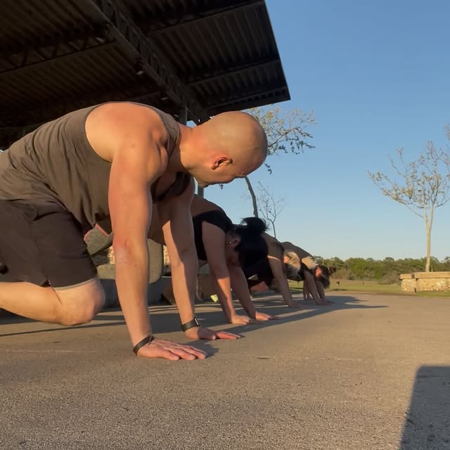 Thursday’s upper body workout @ Gene Green Bltwy 8 park.
3/12 at 6pm. 
Great work team!…