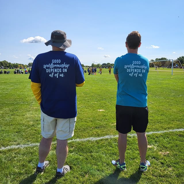 Sportsmanship isn't just for players, it's for parents and coaches too! Adults demonstr…