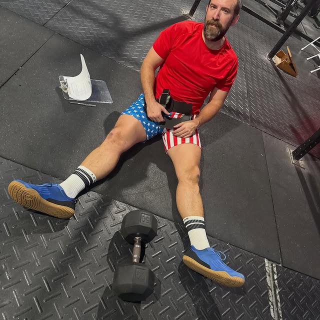 CrossFit Open 26.2 in the books! Let’s go team Red. An outfit straight outta the 80s! R…