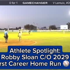 Athlete Spotlight: Robby Sloan (C/O 2029)
First career home run 💣

Real work. Real res…