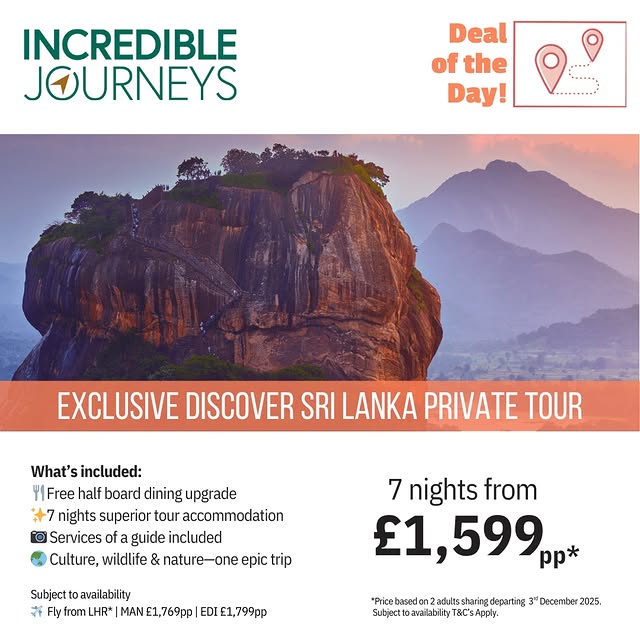 🌴✨ DISCOVER SRI LANKA – A JOURNEY LIKE NO OTHER! ✨🌴

Looking for your next big advent…