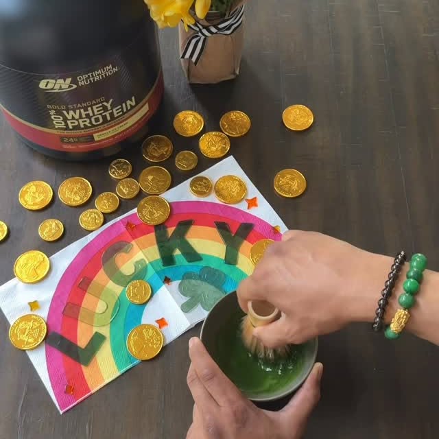 Lucky Matcha Protein 🍀
A little green fuel for today’s workout.

Recipe:
• 1 scoop van…