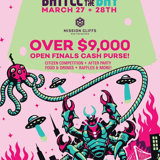 🛸 Battle of the Bay 2026 🛸

💵 $9,000. That’s a lotta cash 💰.

Get ready, Bay Area—B…