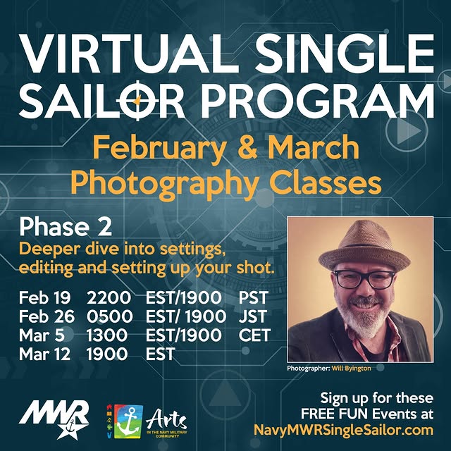Ready to level up your photography? 📸

Join VSSP and Arts in the Military for our Phas…