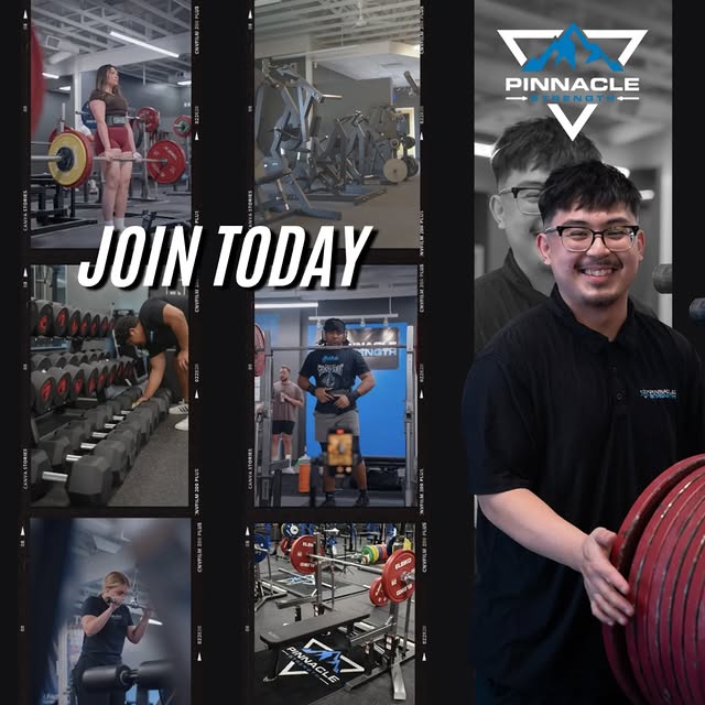 Strong community. Quality equipment. Real results.

Join Pinnacle Strength today 🗻

#g…