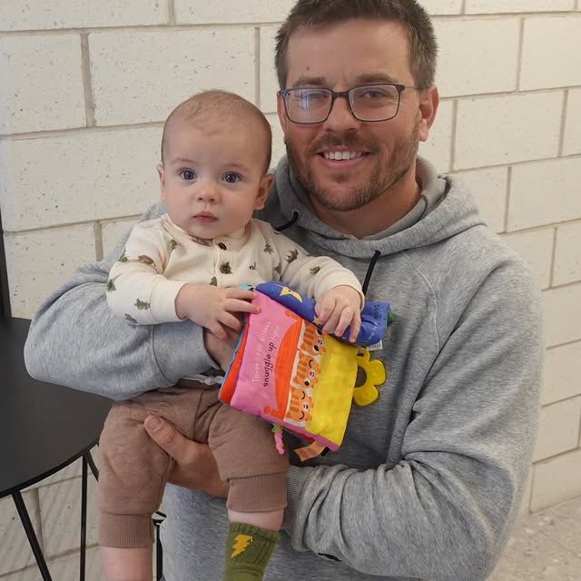 "Us as parents being able to take shifts here with the baby has been fantastic for us. …