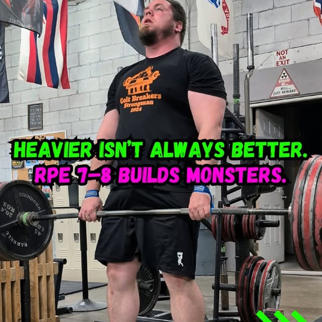 If everything is RPE 9–10, you’re leaving gains on the table.

RPE 7–8 is where intent …