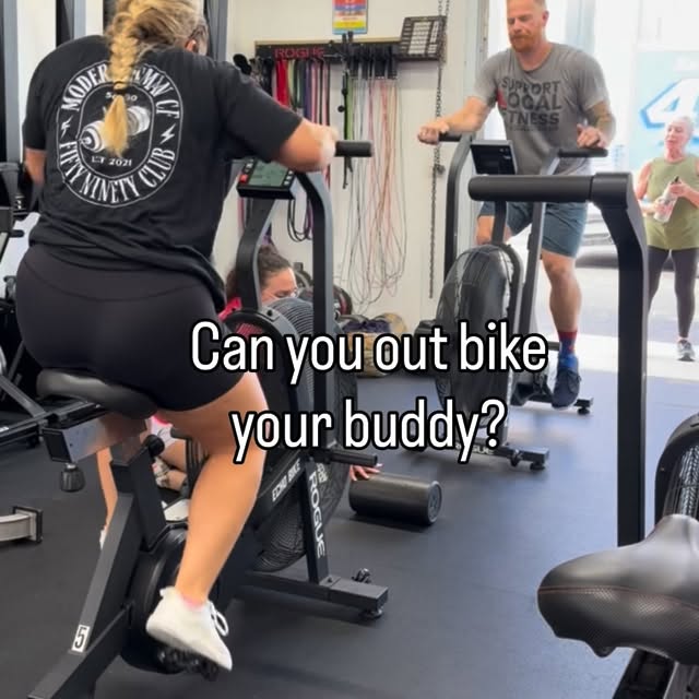 We work hard and have fun. We finished the CrossFit class with a bike challenge. Blow t…