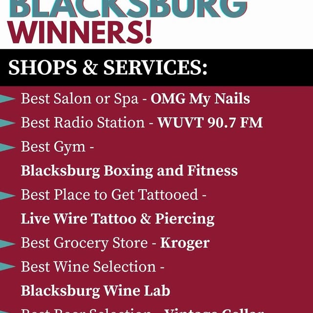 We are happy to announce we have won BEST GYM IN BLACKSBURG 2026 @collegiatetimes !🥳
A…