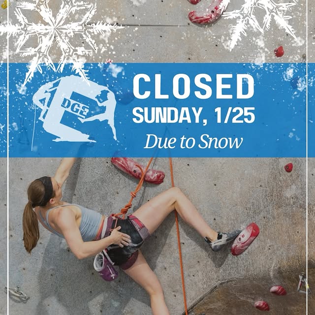 Stay safe a warm! We’re closed Sunday, but we’ll see you Monday.
