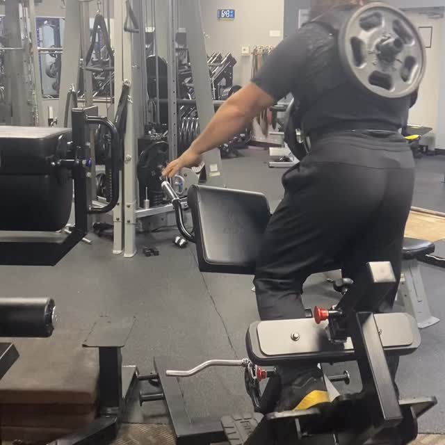 45° Hip Extension Machine w/ Cable & Weight Vest.

Posterior Chain for the movement ner…