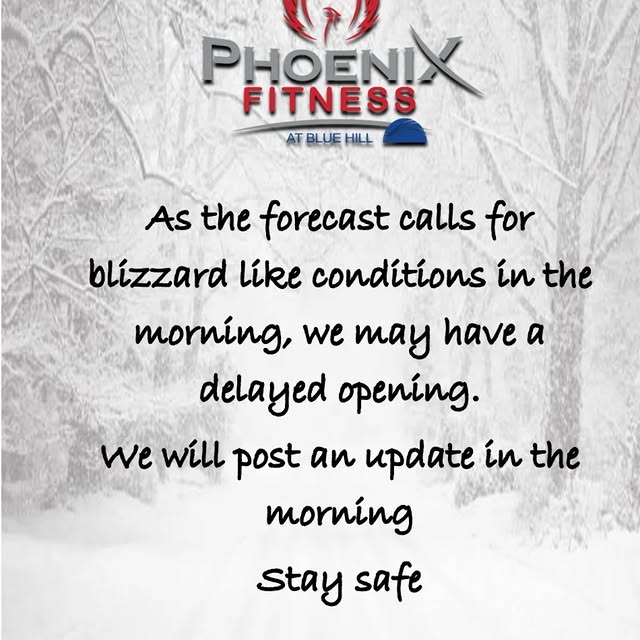 UPDATE: For the safety of my staff and members, we will be closed this morning. Not sur…
