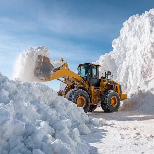 We have a loader moving snow piles right now! 1148am. Please park out of the way or com…