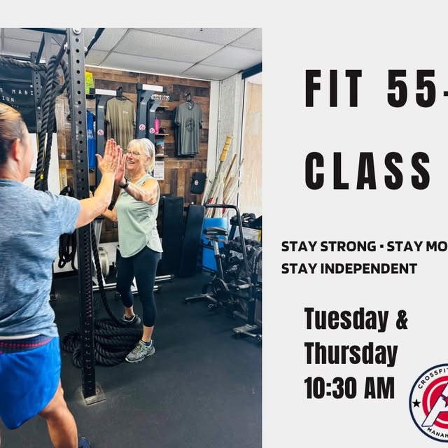 Aging doesn’t mean slowing down — it means training smarter.
Our Fit 55+ program helps …