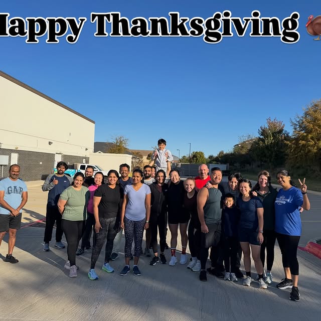 All three studios held a boot camp this morning to support the North Texas food bank. N…