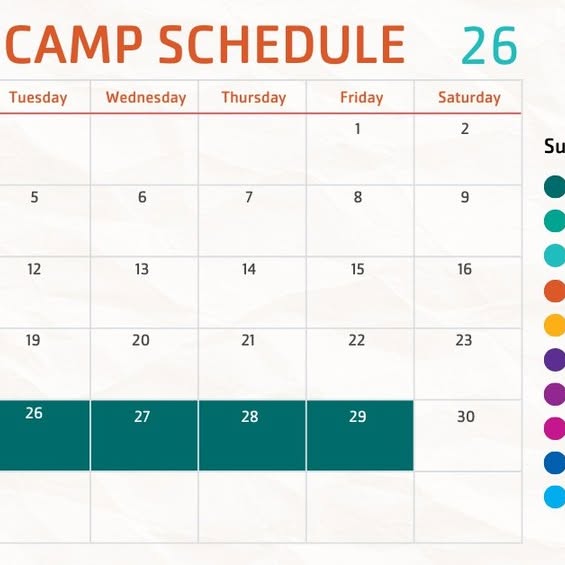 This just in: Our Summer Camp calendar has been released! Start planning your child’s b…