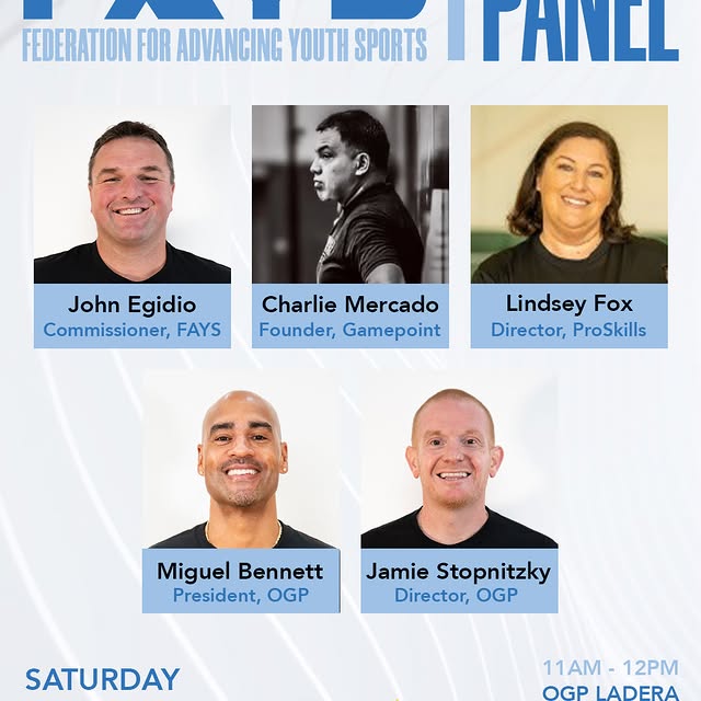 Next weekend is our FAYS Panel, led by FAYS Commissioner, John Egidio. We are so excite…