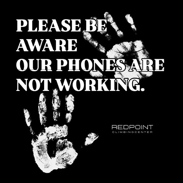 **update— phones are back online

Phone lines at the gym are down temporarily. Please m…