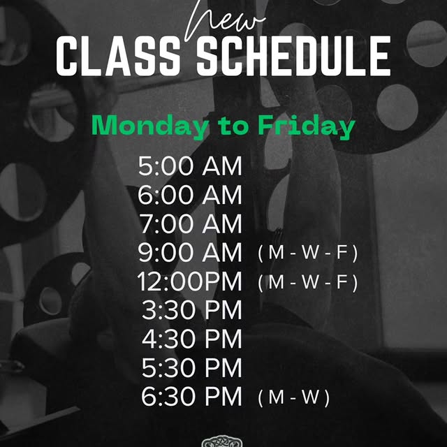 Class Schedule Update ‼️

#croga  #crogafitness #motivation #fitness #nutrition