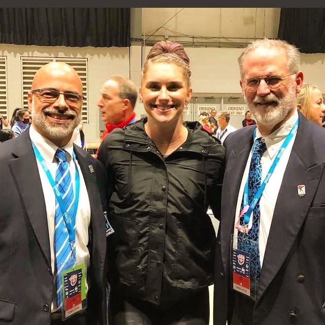 Got to take a picture with Mattie Rogers, after her awesome 6 for 6 performance (105, 1…