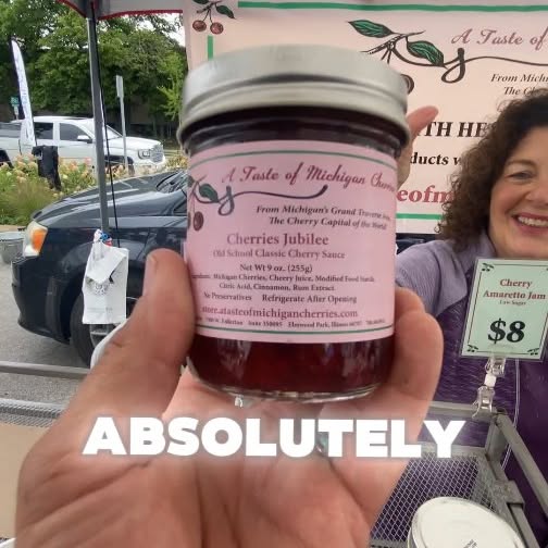 who won 🍒 @atasteofmichigancherries #farmersmarket #lincolnlandkettlecorn #kettlecorn …