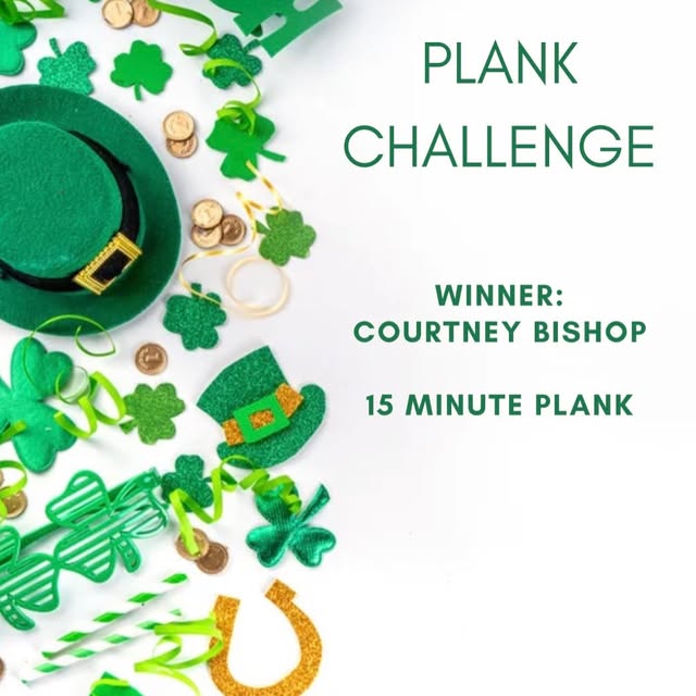 Results are in and a big shout out goes to Courtney Bishop who held a 15min plank! 

Gr…