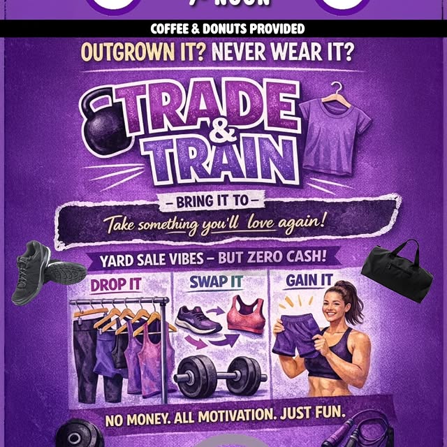 ✌️Trade it. 💪Train it. 
💜Love it again.

February 21st will be a morning full of move…