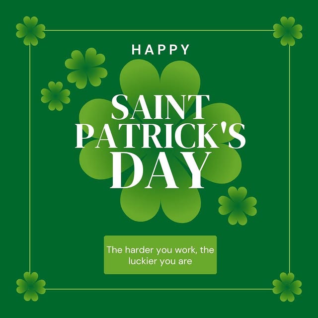 🍀💪 Luck favors the dedicated! This St. Patrick's Day, remember: the harder you work, …