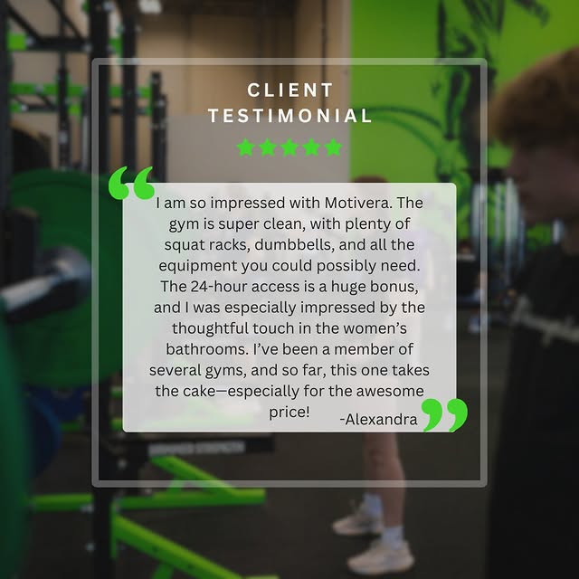 Impressed with Motivera? So are we. Clean, well-equipped, 24-hour access, and even thou…