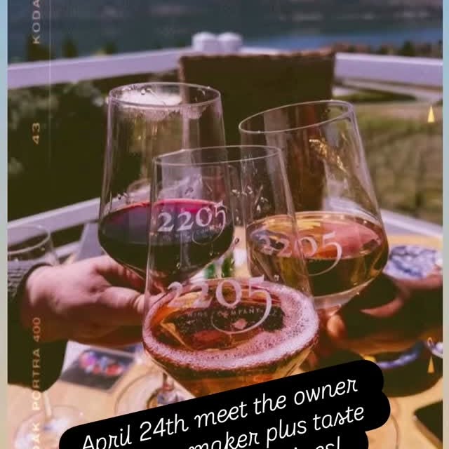 🍷 A Story in Every Pour… 🍷

Join us Thursday, April 24th from 5–7PM for a special win…
