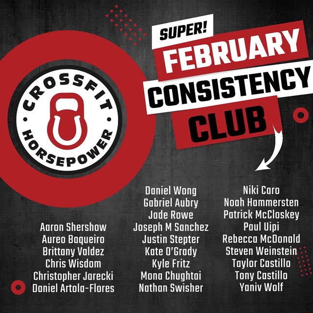 🔥 February Consistency Club 🔥

Showing up is the hardest part, and these athletes did…