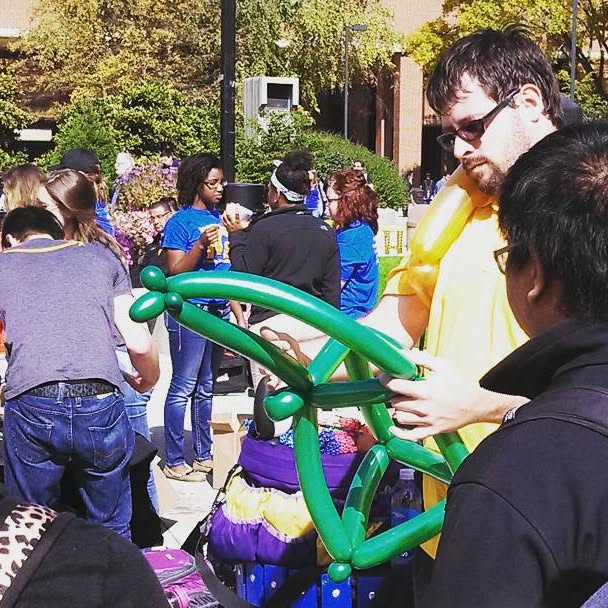 Balloon animals in Spaights Plaza!
