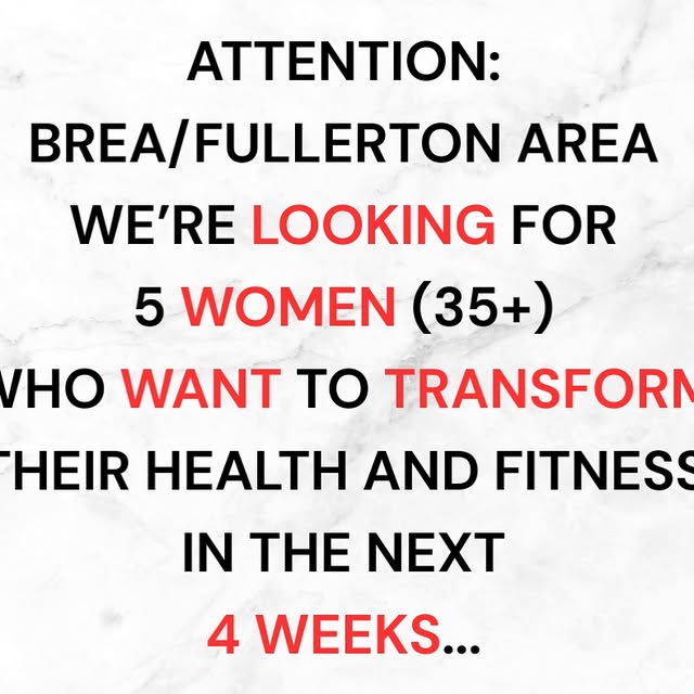 🚨 Attention Brea/Fullerton Women 35+ 🚨

We just opened up 5 morning spots in our 
4-W…