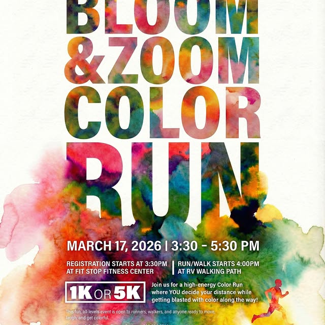 Get ready to add some color to your day! 🌈🏃‍♀️

Join us for the Bloom & Zoom Color Ru…
