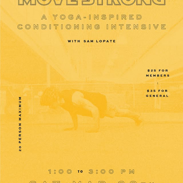 Strong shapes don’t just happen… you build them 💪

This workshop mixes yoga, strength,…