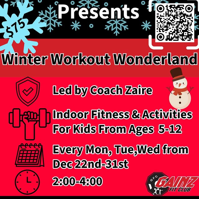 #winterbreak #workout #gainz #gainzfitclub #winterwonderland #wintersports❄️ #lilgainerz