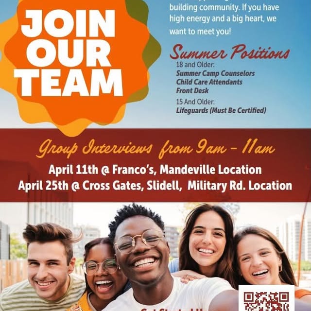 💦☀️CROSS GATES & FRANCO’S SUMMER HIRING EVENT!☀️💦
.
Looking for a fun, high-energy wa…