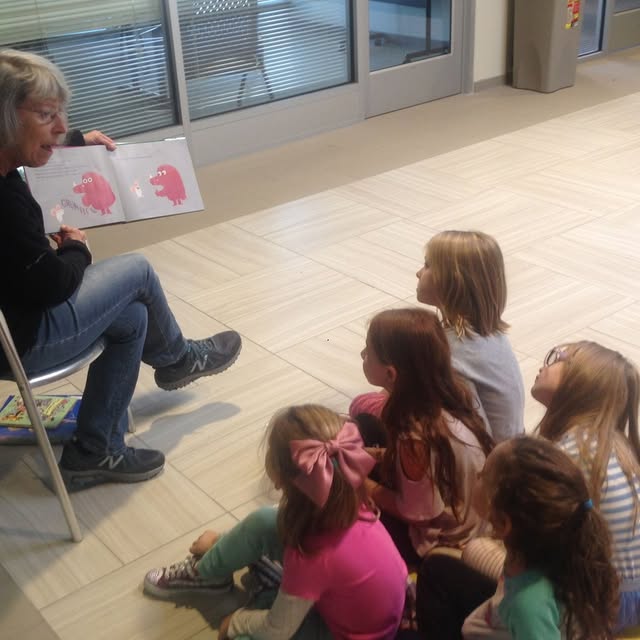 We had a book reading in our lobby last week! Little ones from North Penn YMCA were rea…