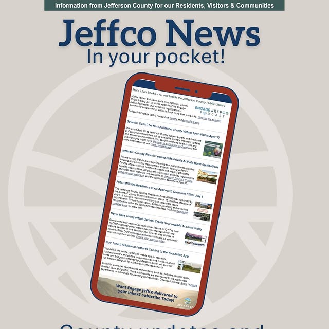 The Engage Jeffco Newsletter for March is out now! 

Jefferson County is now accepting …