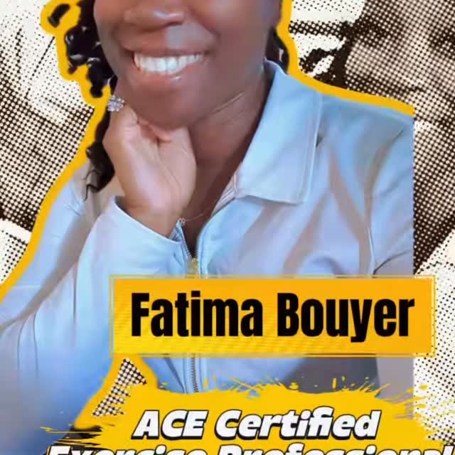 My name is @mrsfatimabouyer 
I’m an @acefitness Certified Personal Trainer, Certified N…
