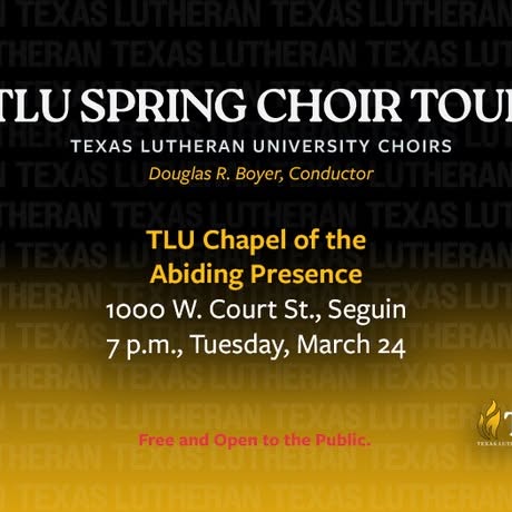 While I Breath, I Hope: Spring 2026 Choir Tour
Join us for the TLU Choirs’ home concert…