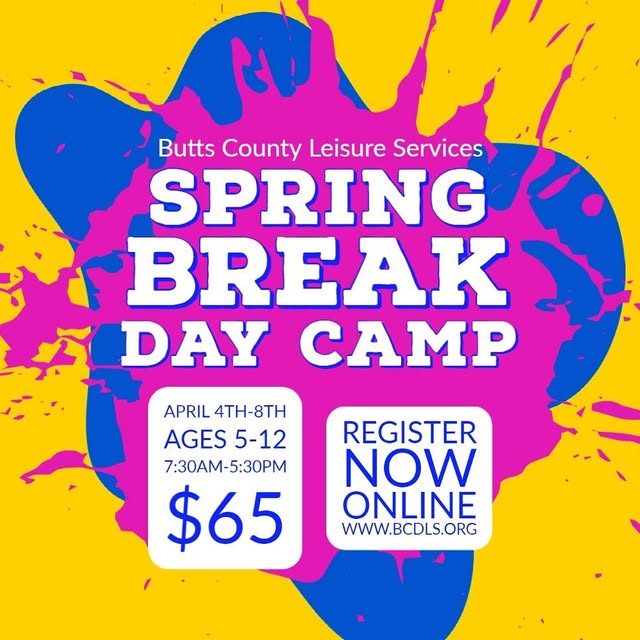 Register now for Spring Break Day Camp. Limited number of spots.