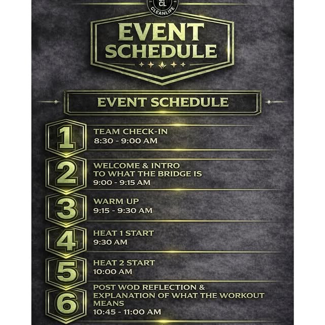 Saturday can’t come any sooner! Here’s how it is going to run.

From check-in to the fi…