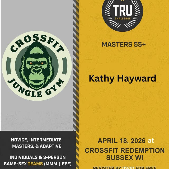 🚨Athlete Announcement🚨

Another athlete representing CrossFit Jungle Gym at the Tru C…