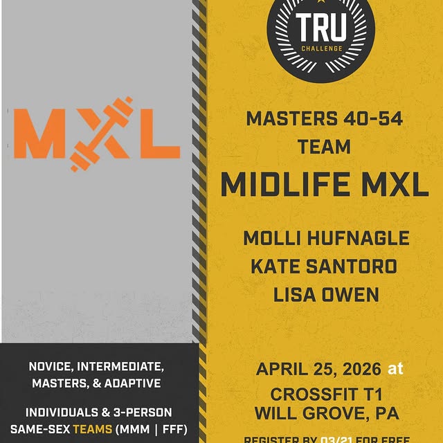 🚨Team Announcement🚨

Representing CrossFit MXL in the Masters Division, we’ve got Tea…