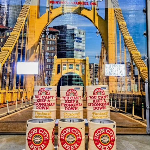 We can't thank @ironcitybeer enough for these amazing kegs that will be used at Pittsbu…