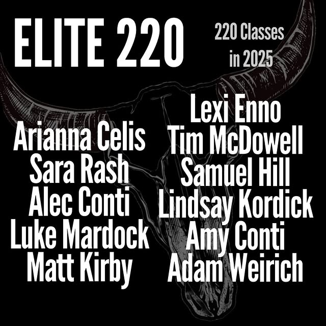 🎉 Congratulations to the 2025 Elite 220 members.
220 classes in 2025.
18+ per month.
B…