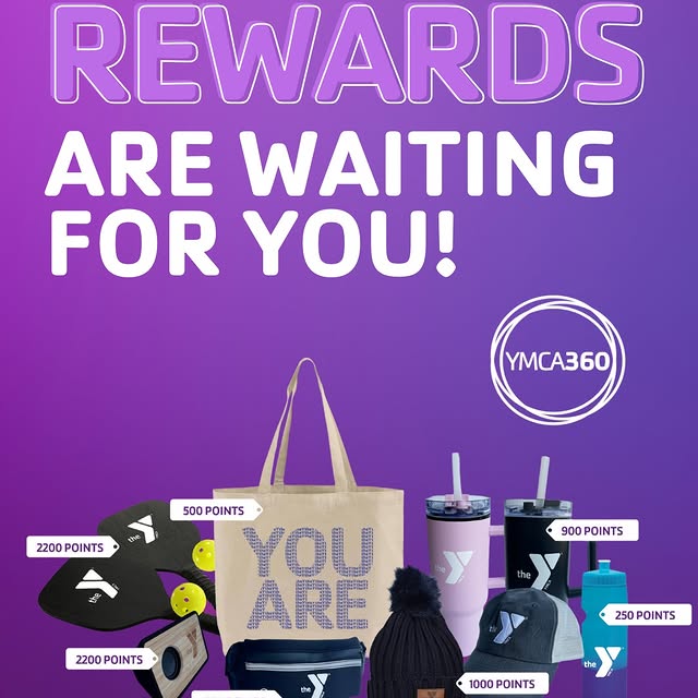 🎉 Y Members: Don’t Forget to Redeem Your Rewards! 🎉

With YMCA360 Points & Rewards, y…