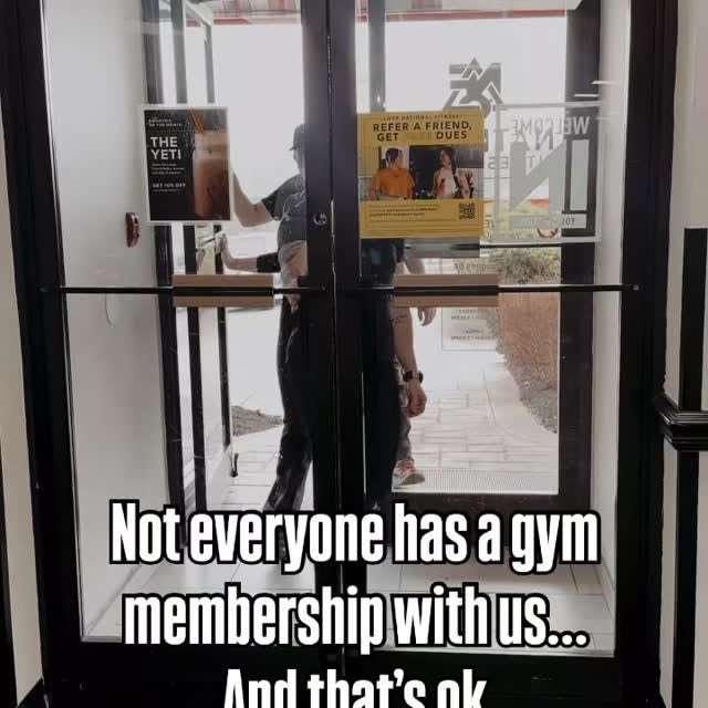 Not everyone has a gym membership with us and that’s ok… people make mistakes.
Lucky fo…
