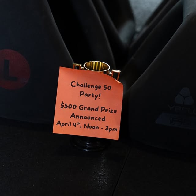 🎉 Challenge 50 Party — Saturday, April 4th (12–3PM)

Time to celebrate everything you’…